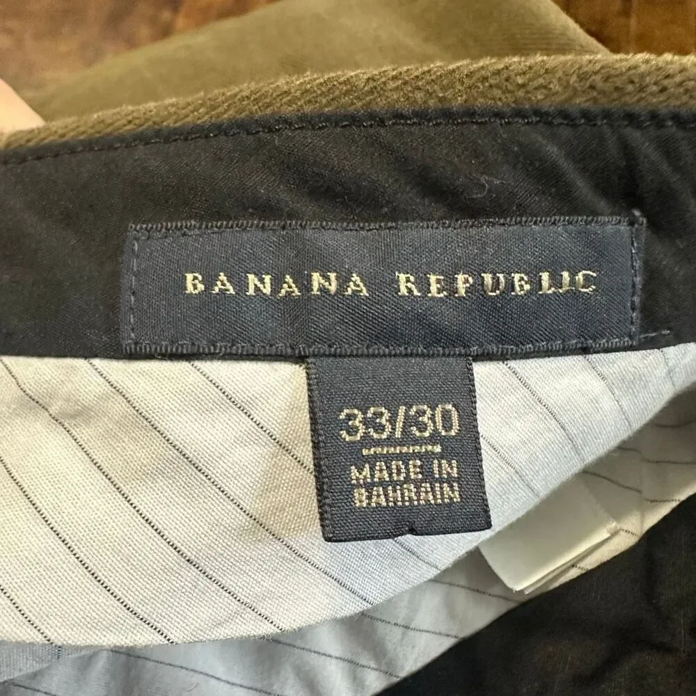 Banana Republic business casual flat front 33x30 slacks